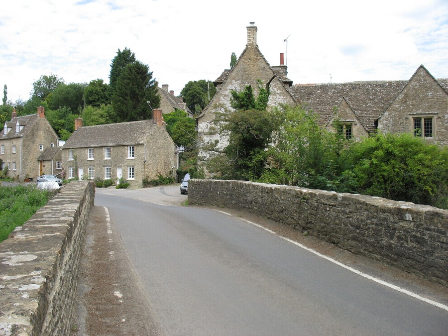 Easton Grey. From the bridge over the infant River Avon (Sherston Branch).