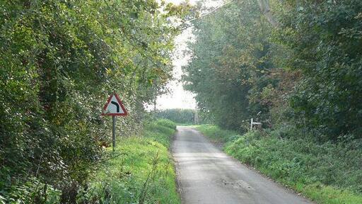 The Road Across The Common South of East Tuddenham.
