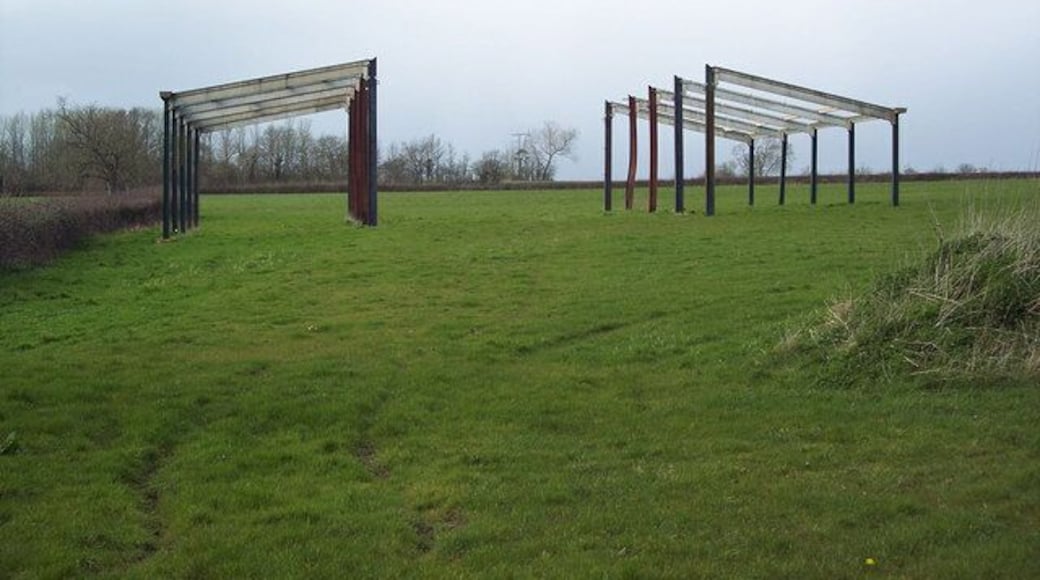 Roofless Barn Found opposite St Thomas's Church.