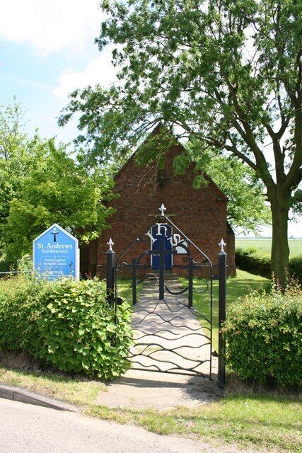 St Andrew's church, Main Road, East Butterwick, Lincolnshire, seen from the west. A joint Methodist and Church of England congregation.