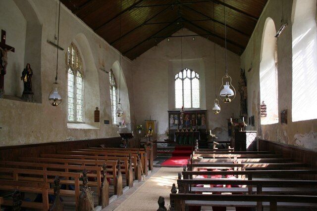 All Saints' church nave Looking east