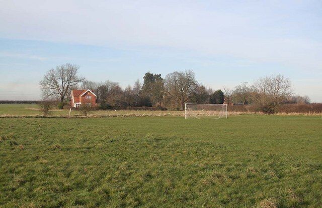 East Barkwith football field and Grange Farm