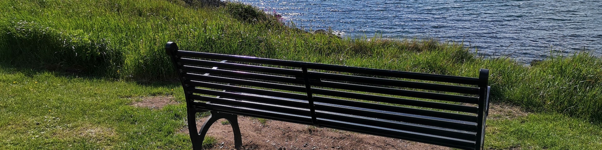 Bench with great view to Irish Sea