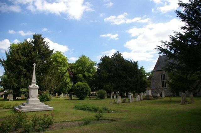 Part of St Mary's parish churchyard, Doddington, Cambridgeshire