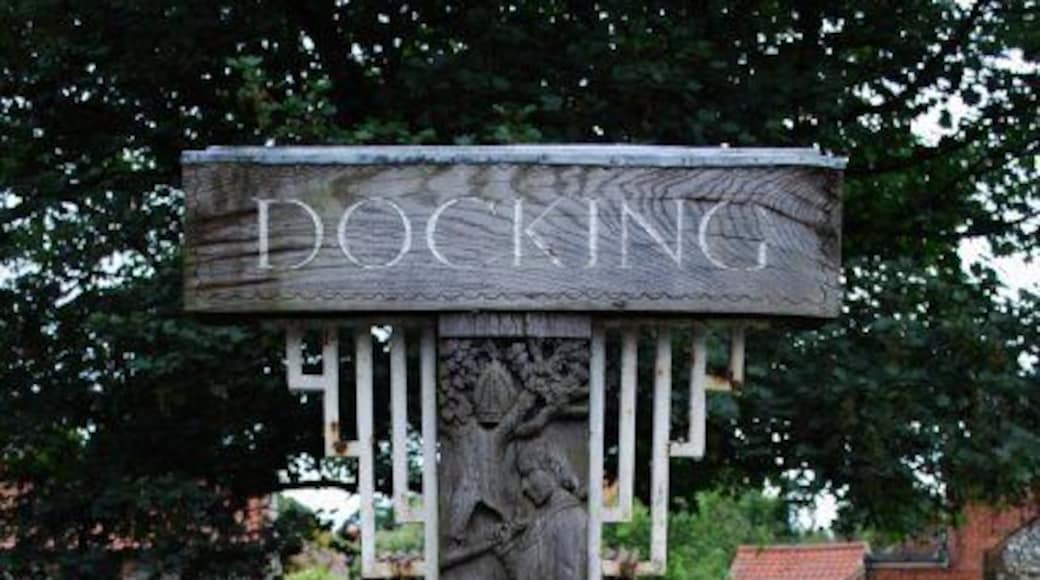 Village sign The village sign at Docking, Norfolk