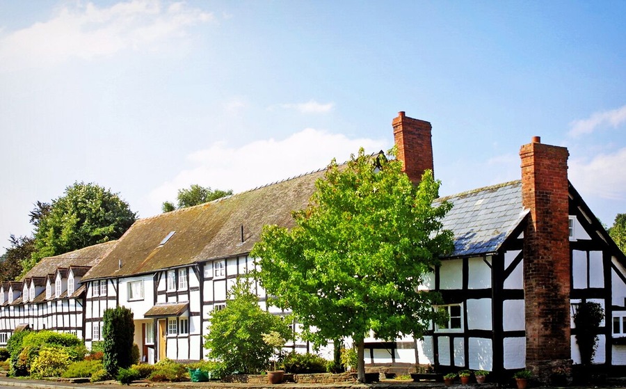 Dilwyn is one of several villages in the English county of Herefordshire renowned for their half-timbered houses and cottages.