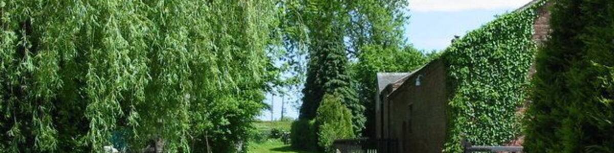 Grove Farm. The entrance to Grove Farm at Hollington Grove.