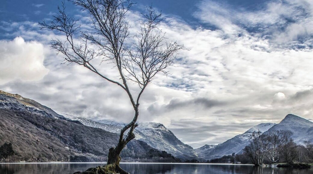 Taken at the North end of Llyn Padarn, Llanberis near Brynrefail. Mount Snowdon is to the right In the photograph. Minus 7 degrees C. #WinterWonders