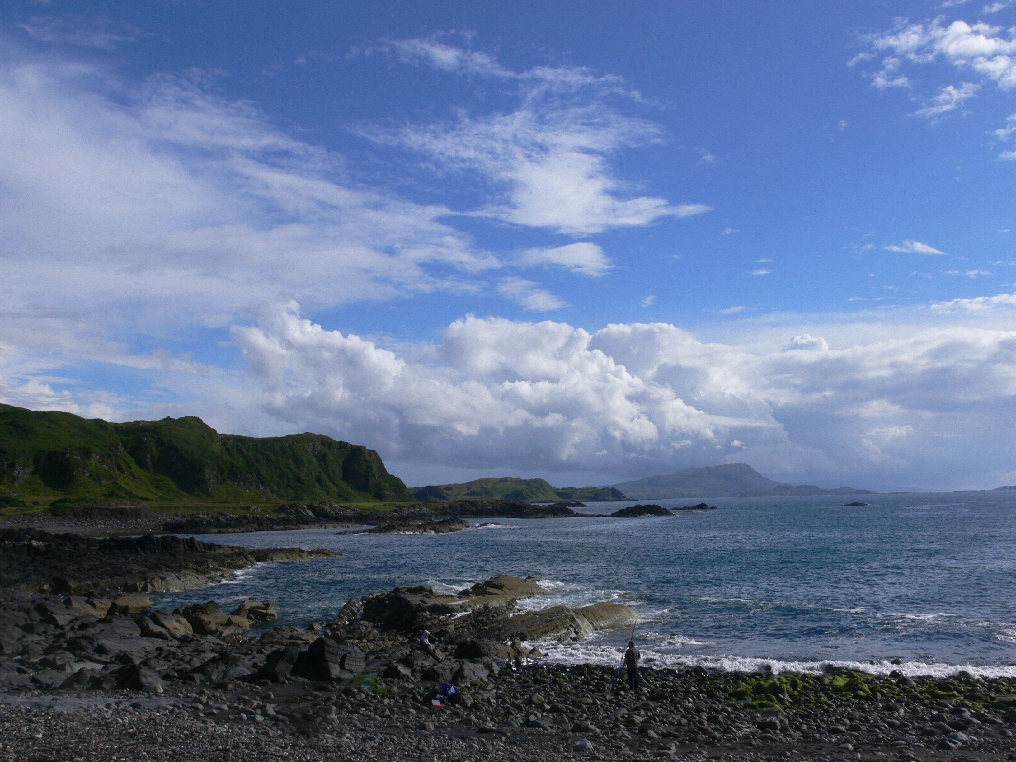 Vue de la côte Ouest de Seil (vers le Sud)