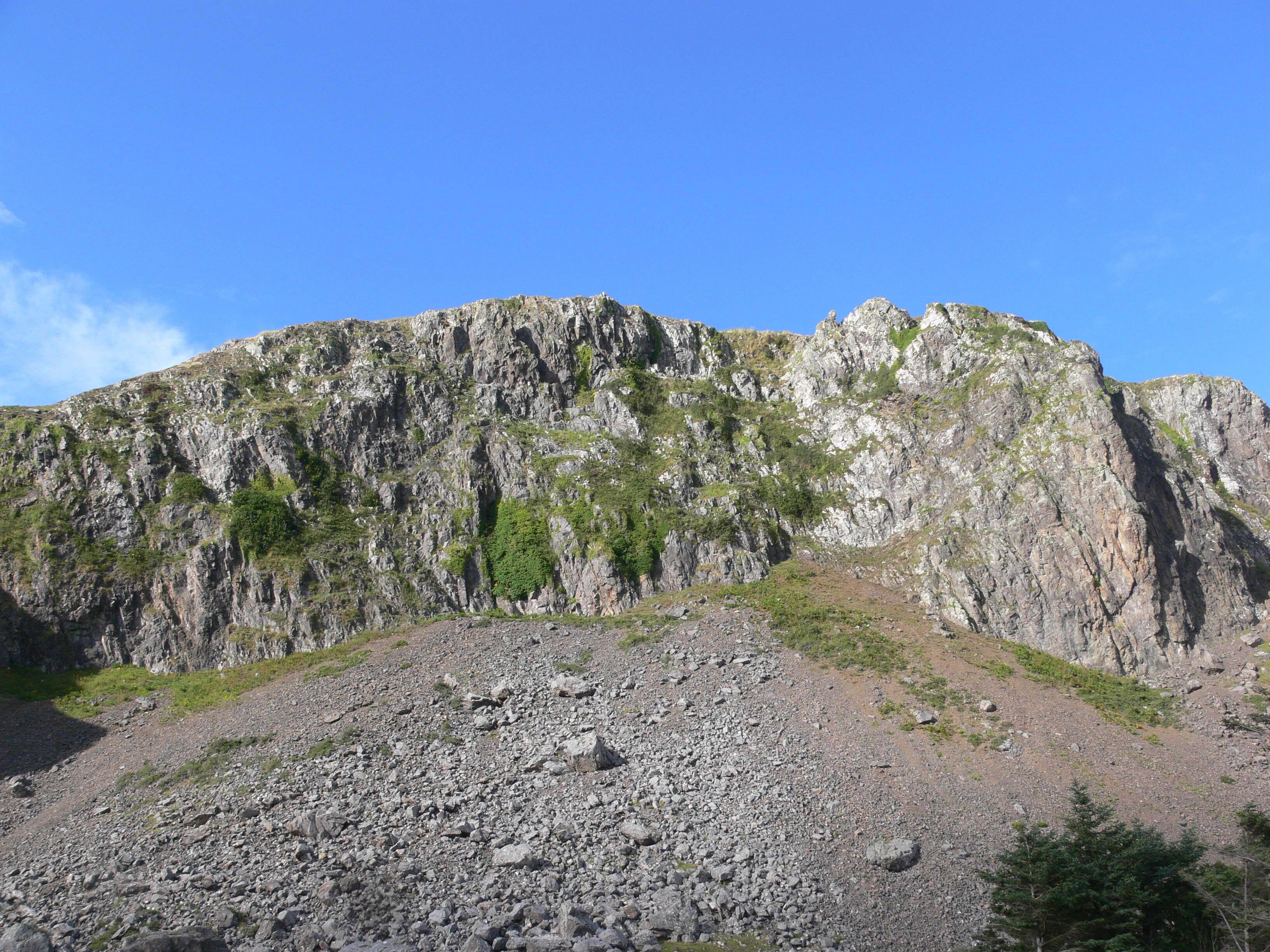 Falaise de la carrière d'ardoise d'Easdale, à Seil