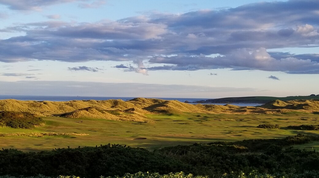 The gorgeous dunes of this golf course against the backdrop of cruden bay is truly a spectacular sight to behold
