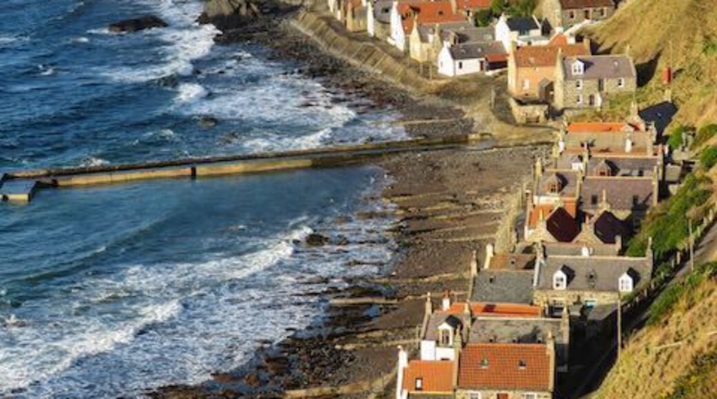 Visitors have to park their cars and walk down to this village. When the tide is in and the winds are high , the waves crash onto this small fishing village. Quite a dramatic and picturesque place