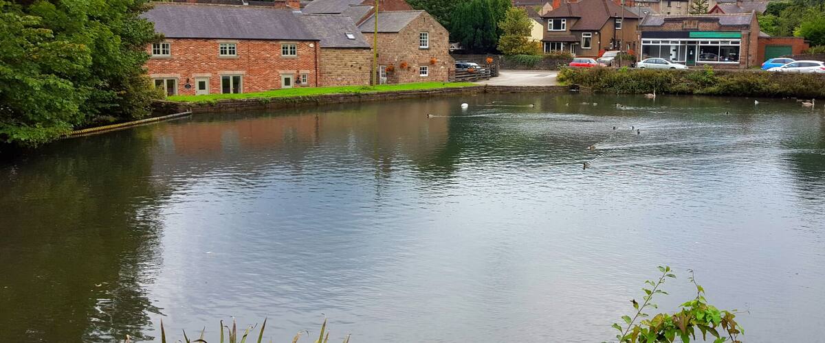 Cromford Mill Pond.