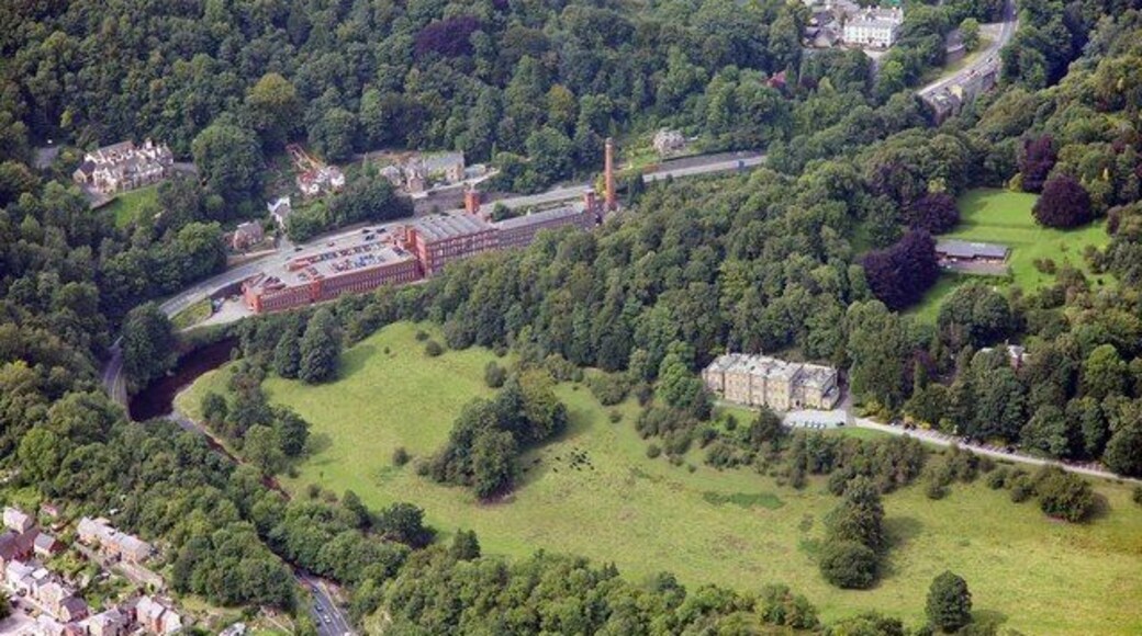 Masson Mills and Willersley Castle, Cromford Air view of Masson Mills and Willersley Castle