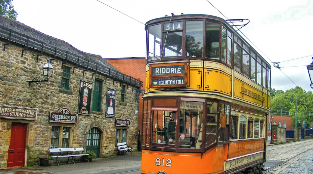 Restored tram at the delightful tramway village.. #History
