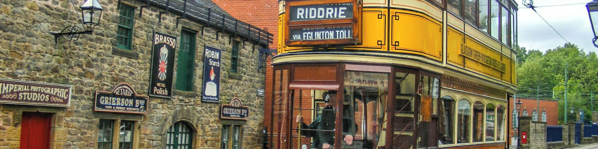 Restored tram at the delightful tramway village.. #History