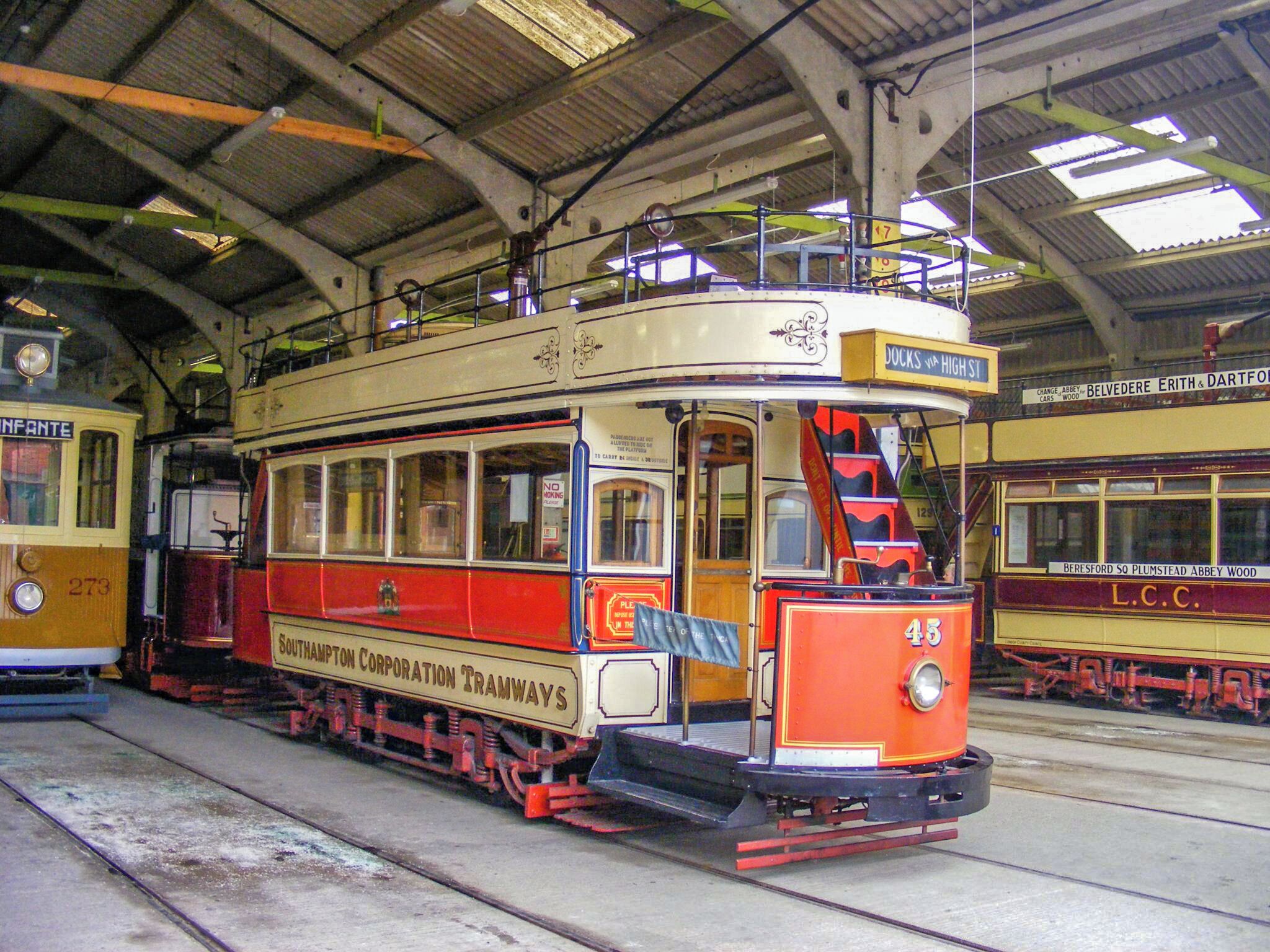 A Southampton Corporation Tramways tram preserved at Crich in Derbyshire. Both my grandad and great grandad were tram drivers in Southampton so probably were at the controls of this fine vehicle many many years ago. #History