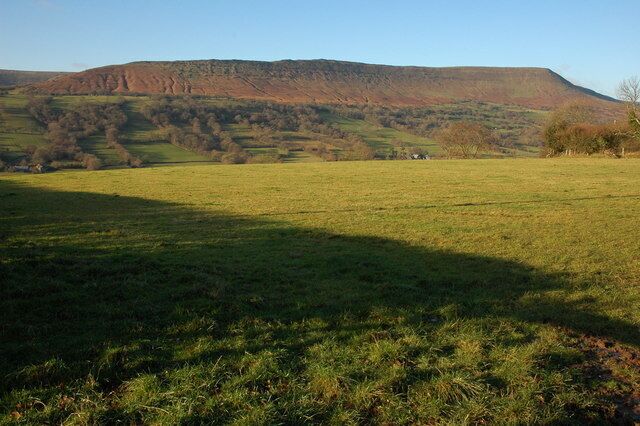 Black Hill viewed from near Michaelchurch Escley View of the Black Hill acrss the Monnow Valley from the crossroads above Shawls Farm. Black Hill in a wonderful ridge to walk which is connected to the bulk of the Black Mountains near Hay Bluff to the north.