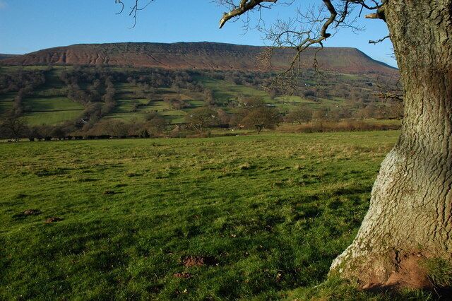 The Monnow Valley and Black Hill View across the Monnow Valley and parish of Craswall to Black Hill. Black Hill divides the Monnow and Olchon Valleys and to the south the narrow ridge known as Cat's Back Ridge provides a wonderful walk.