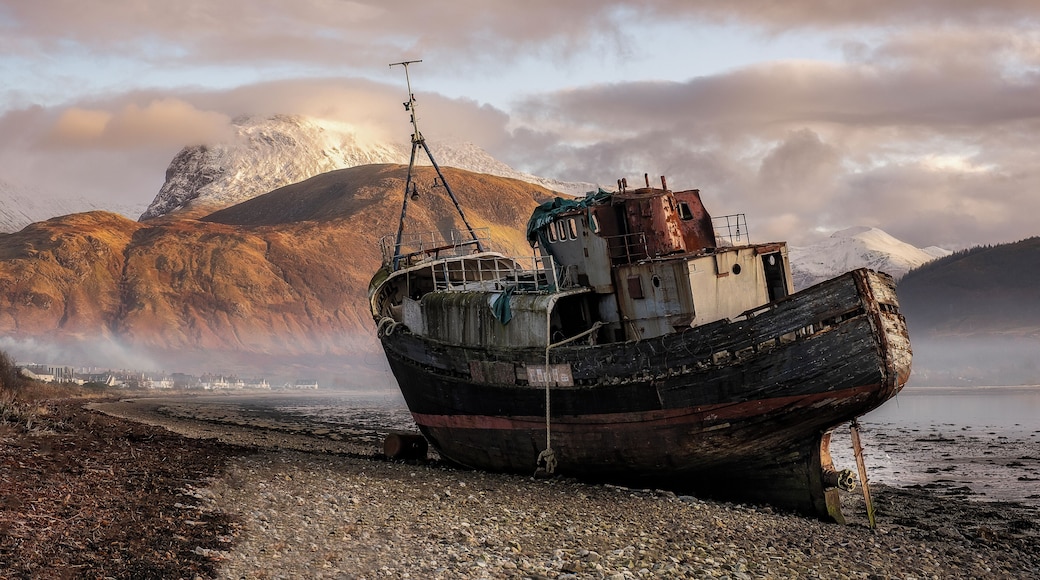 This is one of my favourite photo locations. The ship makes a wonderful subject in front of the imposing Ben nevis, the highest mountain in Great Britain.
