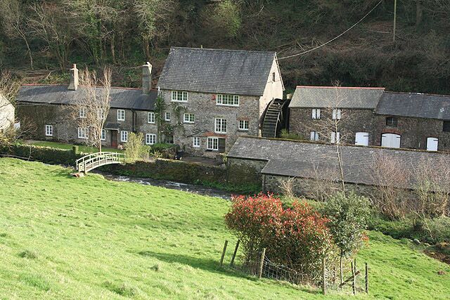 Dittisham: Dittisham Mill Marked as Brambletorre Mill on the Ordnance Survey South Devon map [1 in 25,000], the buildings stand at the head of Dittisham Mill Creek. Seen from the public footpath from the creek to East Cornworthy