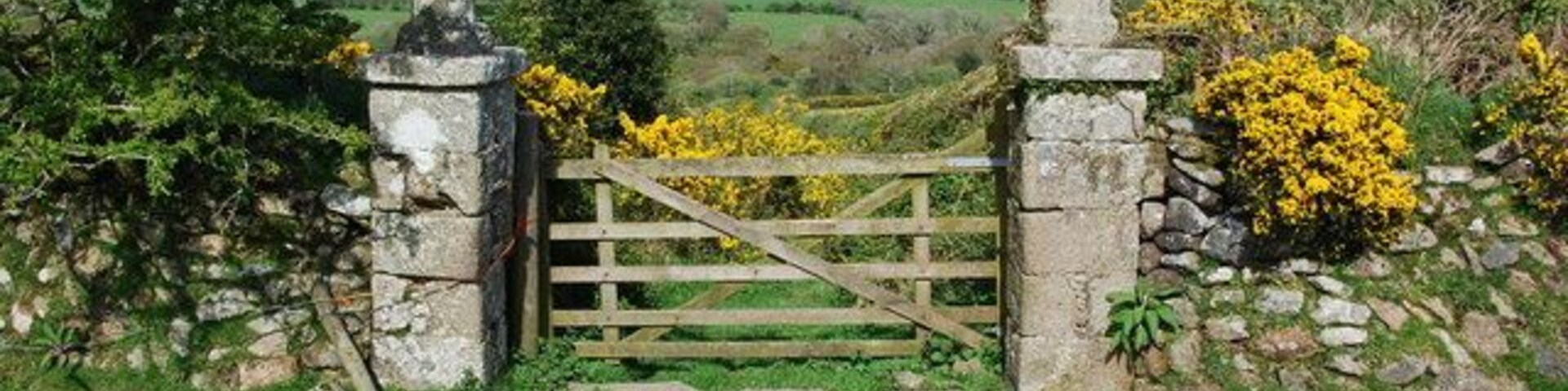 Moorland Gateway This rather grand Gateway is on the indistinct path between,Whingreen and the walled lane leading over Wilkey`s Moor.