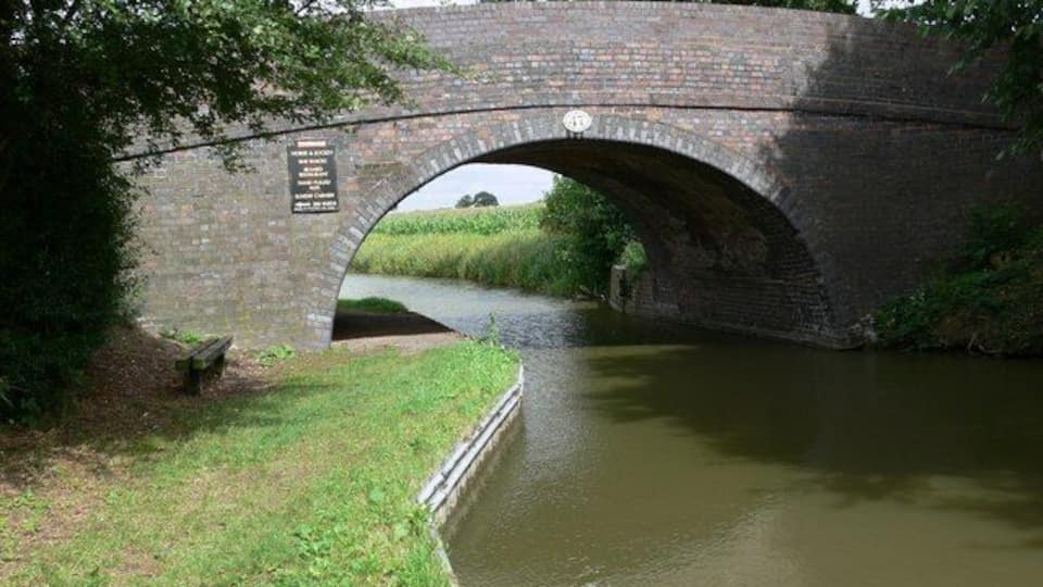 Bridge 47: Congerstone Bridge Along the Ashby Canal near Congerstone in West Leicestershire.