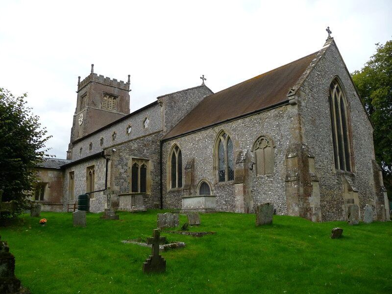St Mary's parish church, Collingbourne Kingston, Wiltshire, seen from the southeast