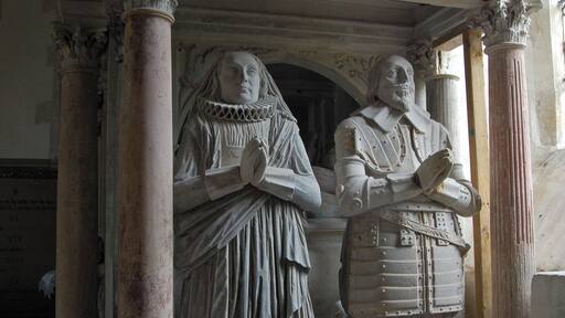 Sir Gabriel & Anne Pile, monument, St Mary's church