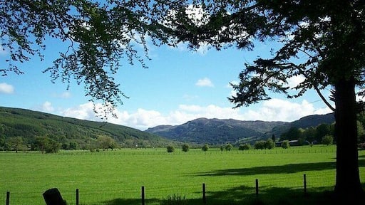 Glendaruel Caravan Park. A favourite view looking down the glen.