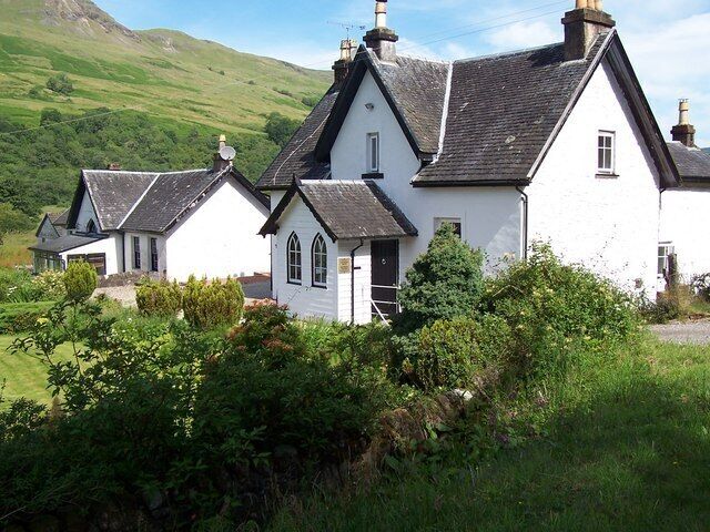 Glendaruel, Conchra House and Kilmodan Cottage. Conchra House, probably the old School House
