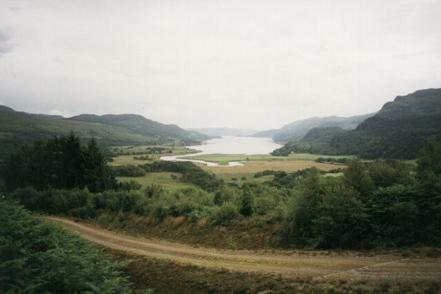 The view of Loch Riddon from above Auchnagarron