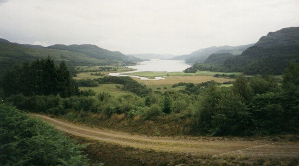The view of Loch Riddon from above Auchnagarron