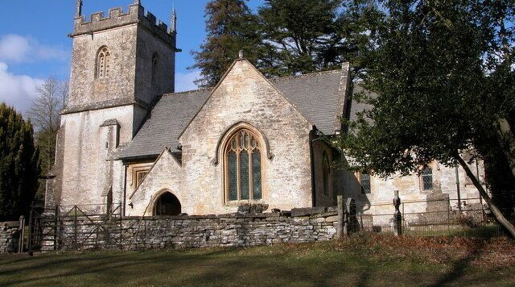 Colesbourne church. Colesbourne church is dedicated to St James and is located in Colesbourne Park.