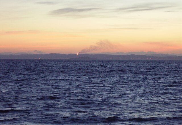 Incomplete Combustion. Mossmorran ethylene (ethene) plant in Fife. Occasionally waste gases are flared off, often to make an area safe for maintenance work. The gases are mixed with water vapour to make a quieter flame. Usually the burn is clean and there is no visible smoke. For some reason, for a few minutes there was not enough oxygen in the mix of gases and a dense cloud of smoke, unburned carbon, was clearly visible from across the Forth. The fault was soon repaired though and the smoke drifted away.