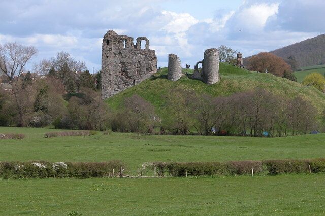 Clun Castle viewed from the west