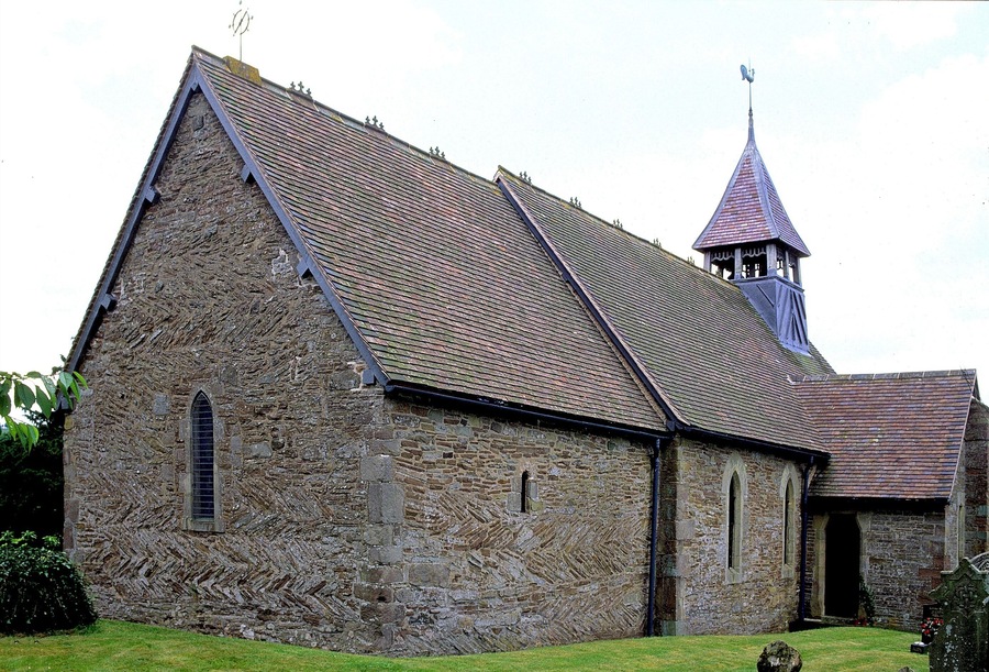 St Margaret's parish church, Clee St Margaret, Shropshire, seen from the northeast