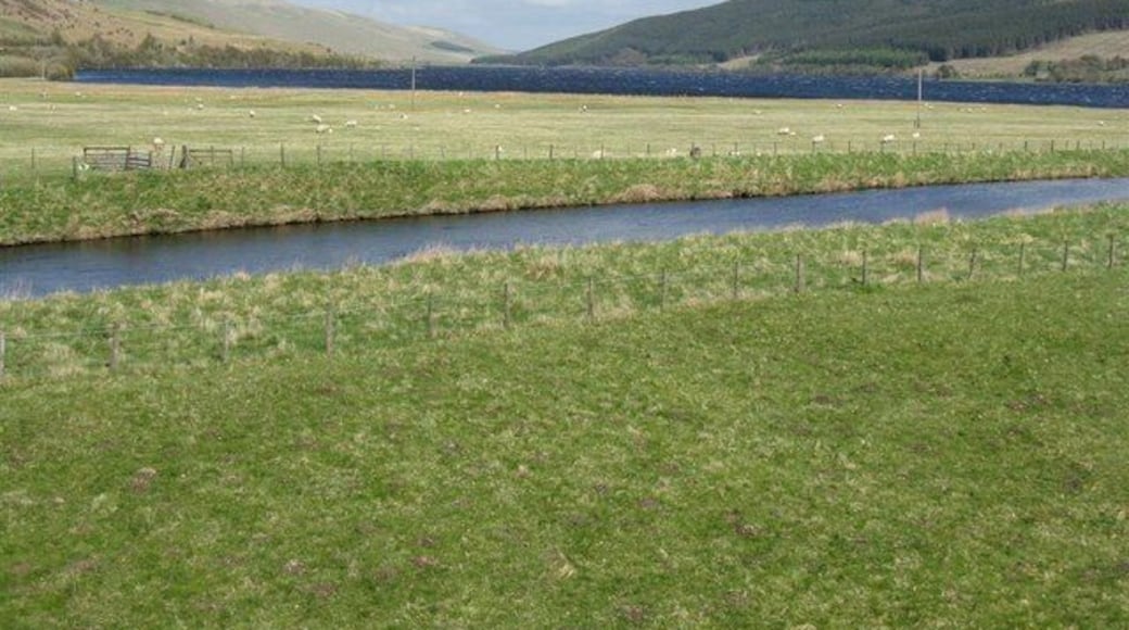 The Megget Water 'delta' The accumulation of debris brought down by the Megget Water to St Mary's Loch fans out to form a flat area of grazing land.