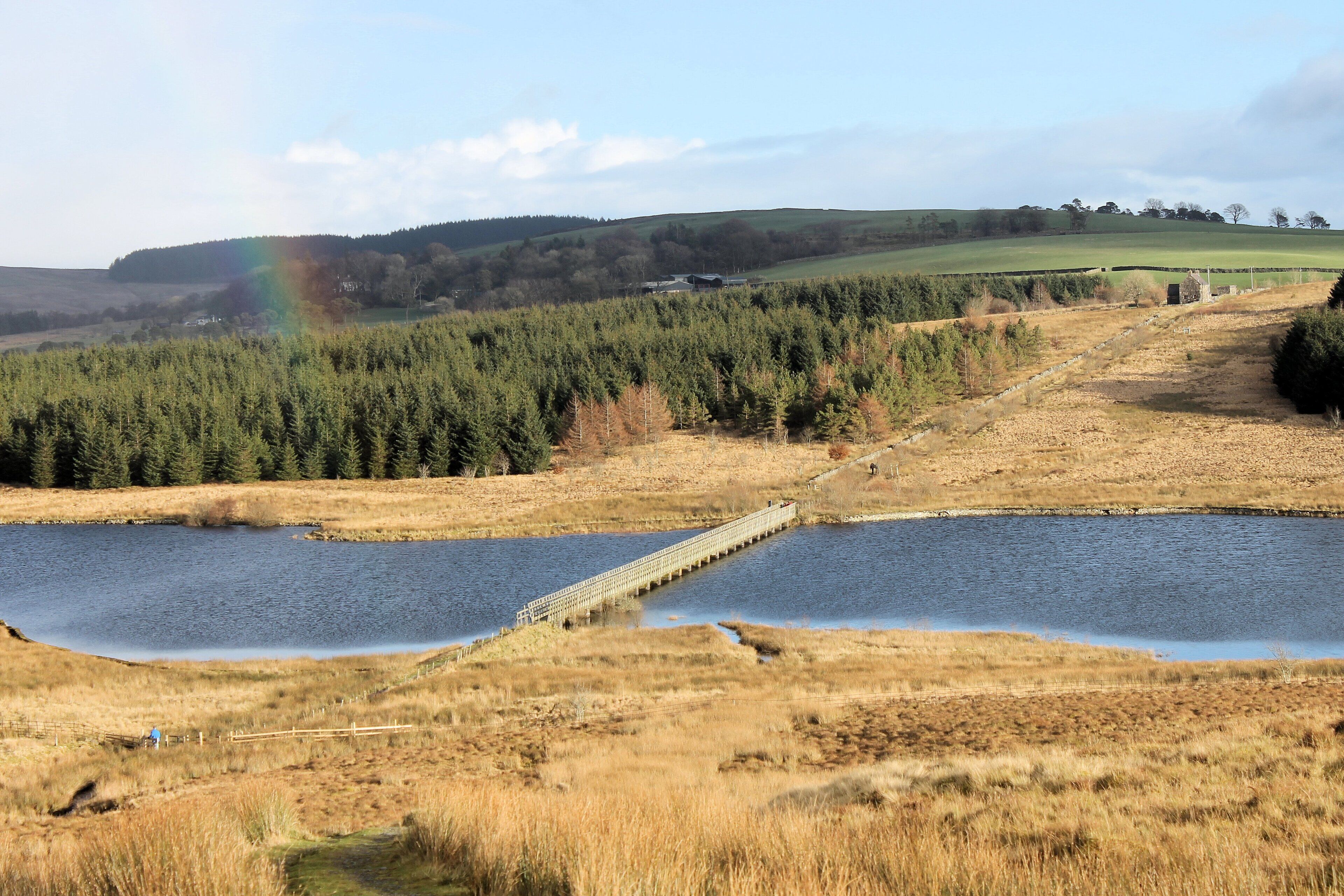 Llyn Alwen Reservoir, Conwy Borough County, Wales.