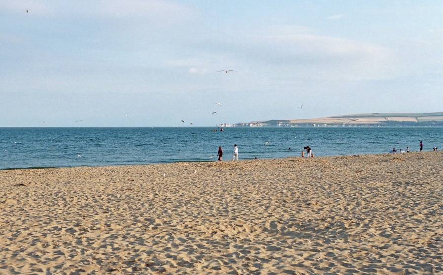 Sandbanks Beach, Poole, Dorset, England