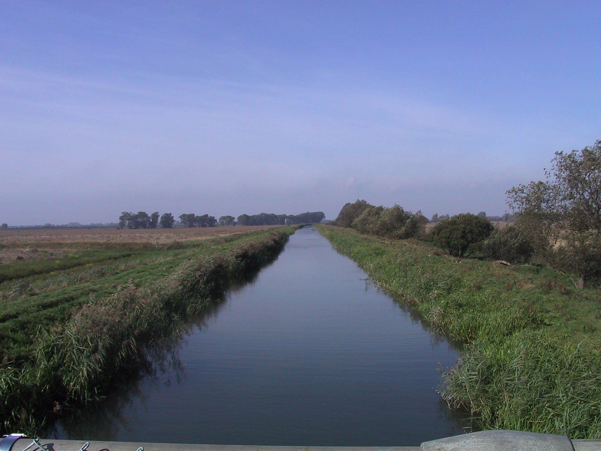 Burwell Lode Adventurers Fen viewed from High Bridge, Burwell.