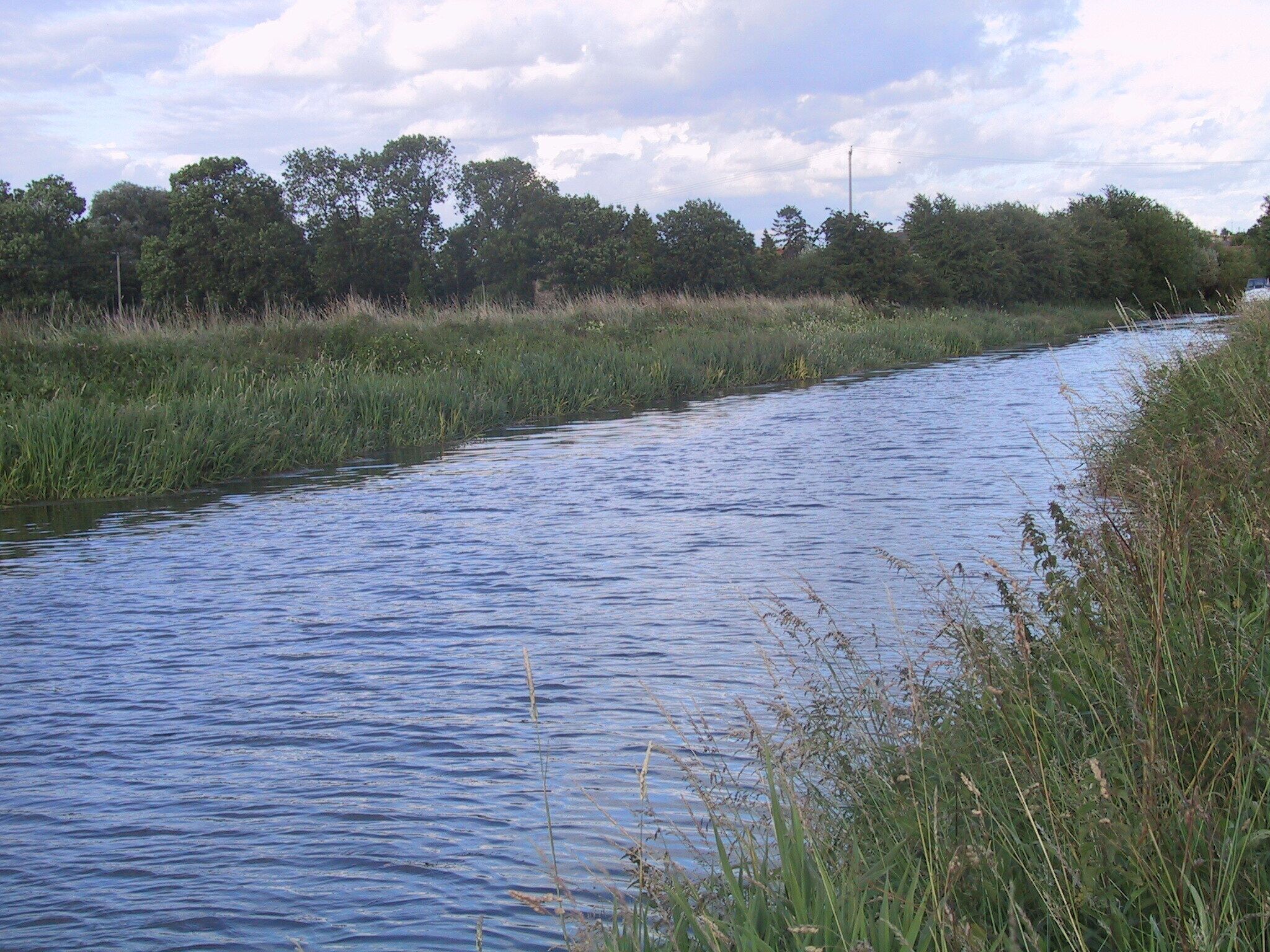Burwell Lode Close to its 'T'-junction with The Weirs.