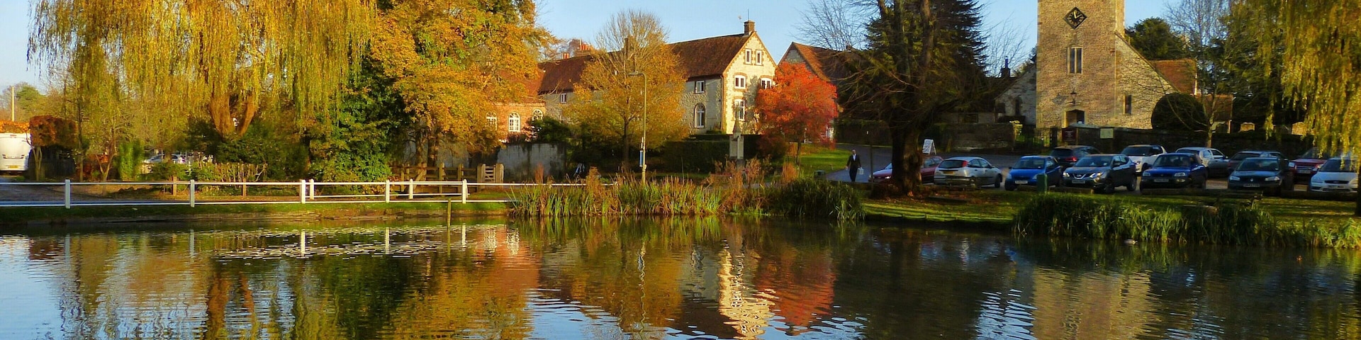 Buriton Pond and Church.