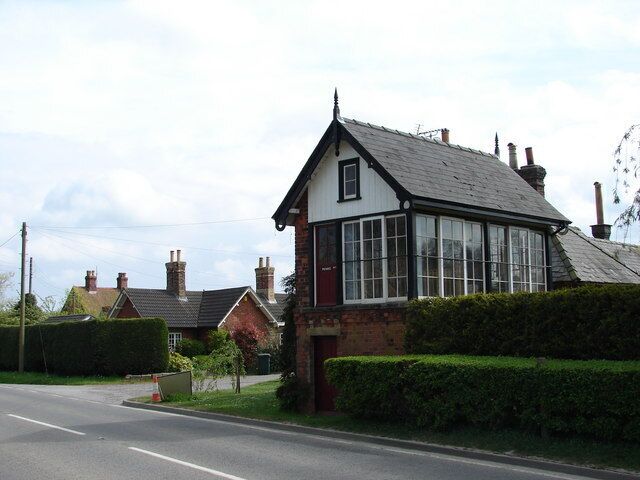 Converted Signal Box at Gunby Its great to see old buildings re-used for something practical.