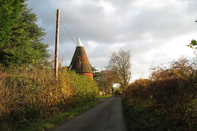 Little Knights Oast, Westfield, East Sussex Single round kiln oast house.