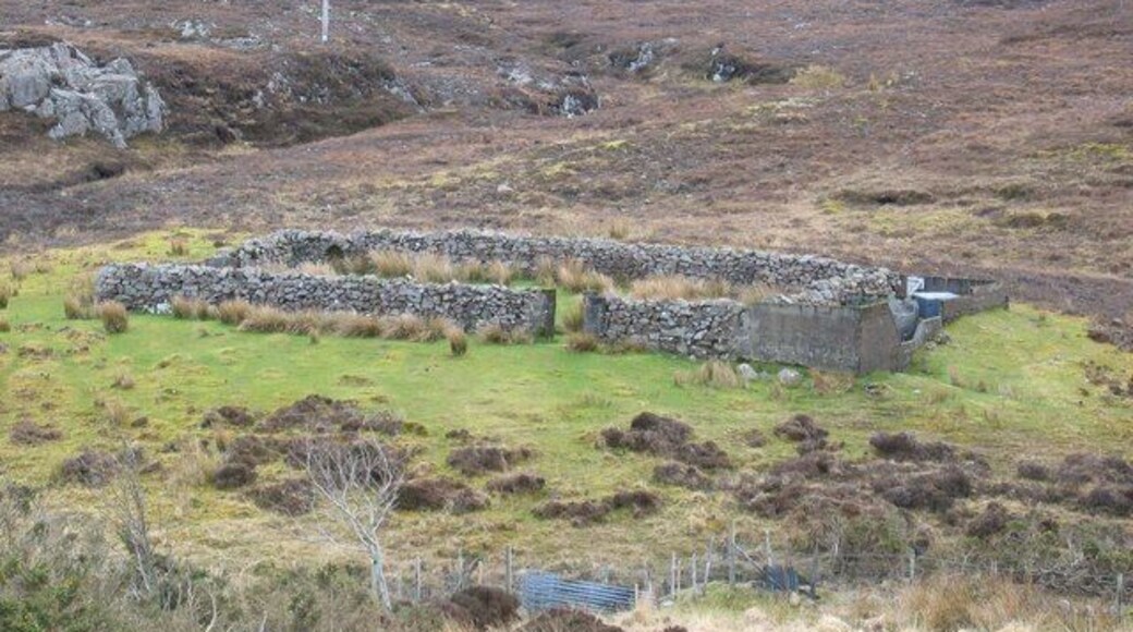 Walled Garden. Marked on OS as a sheepfold, that is probably a more recent use than its original purpose as a shelter for vegetable growing.