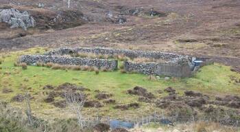 Walled Garden. Marked on OS as a sheepfold, that is probably a more recent use than its original purpose as a shelter for vegetable growing.