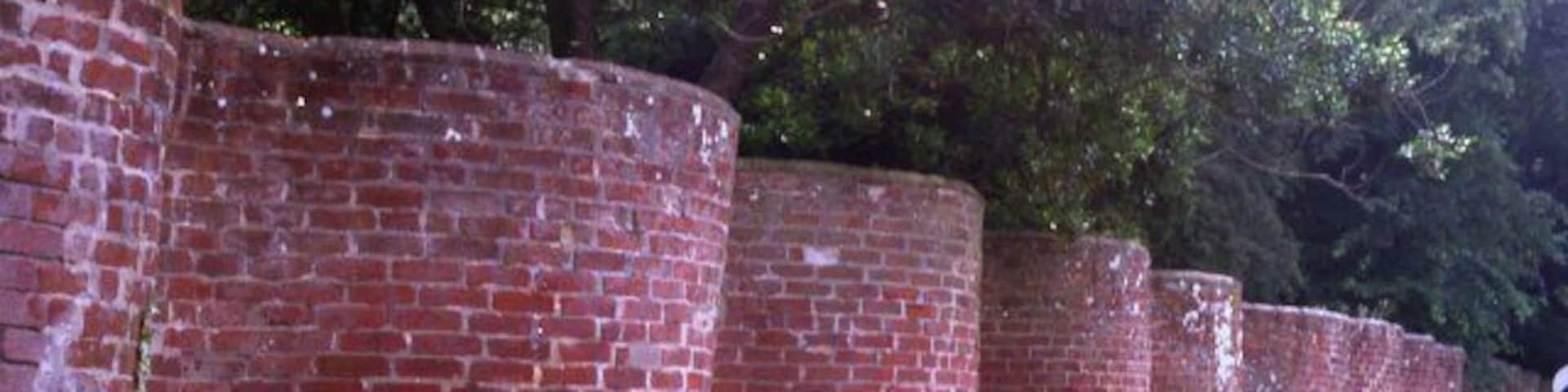 Crinkle crankle wall