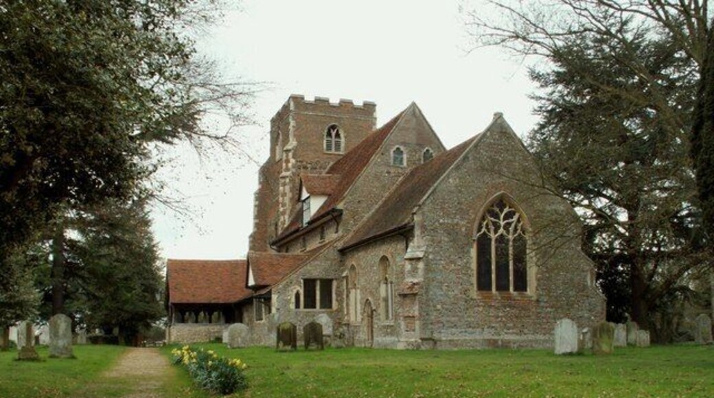 St Peter's parish church, Boxted, Essex, seen from the east