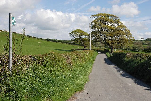 Bridleway north of Dole Also a farm access road.
